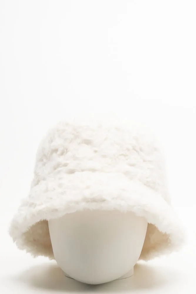 Fur Bucket Hat Natural sold by Ackermas