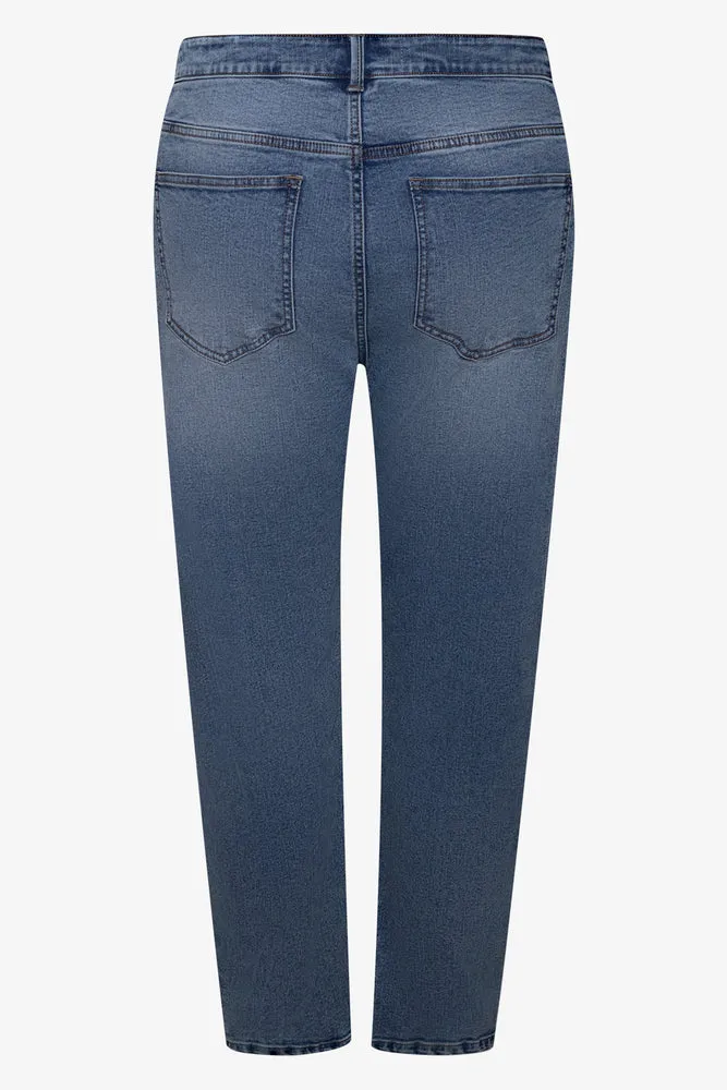 High Rise Slim Leg Denim Jeans Blue sold by Ackermas product image thumbnail 2