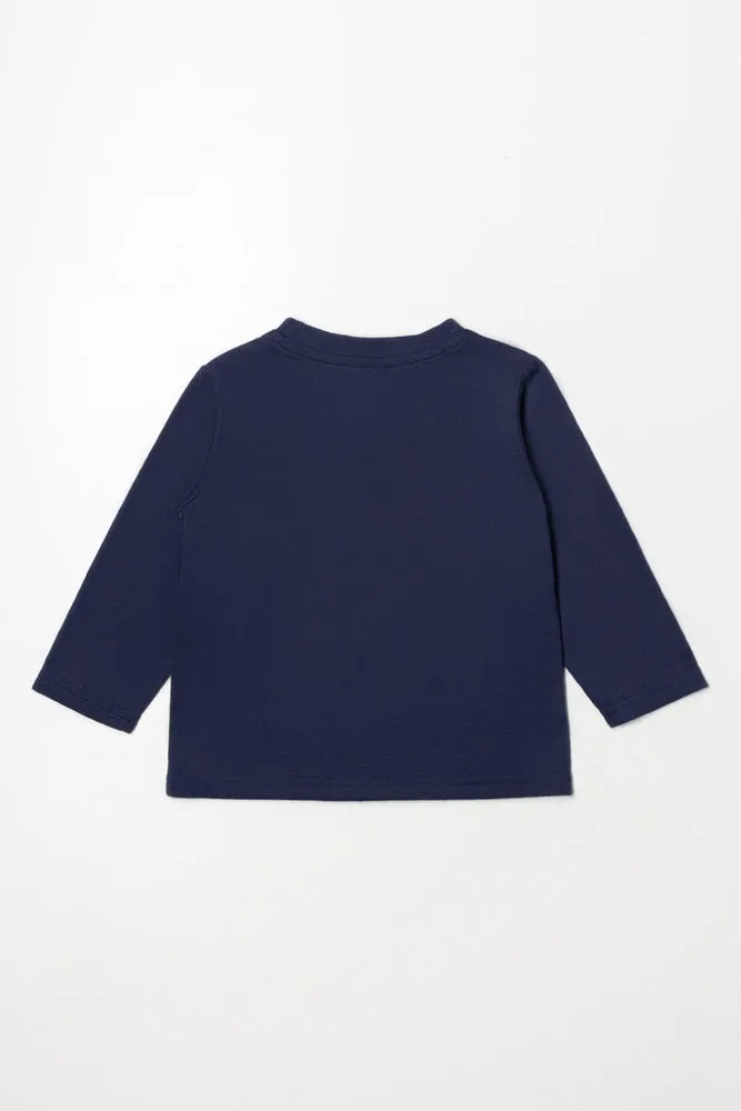 Animals Long Sleeve T-Shirt Navy sold by Ackermas product image thumbnail 3