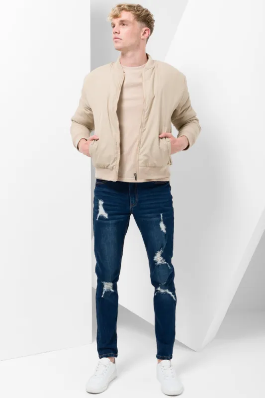 Bomber Puffer Jacket Natural sold by Ackermas