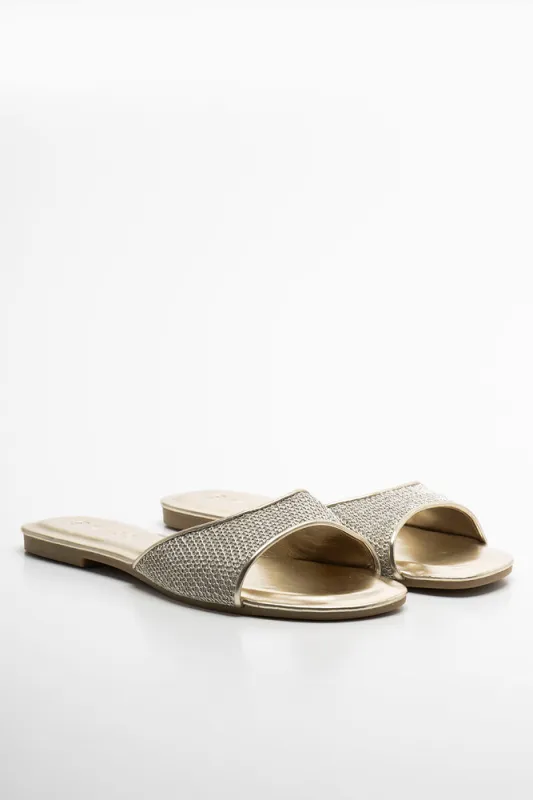 Mesh Sandal Gold sold by Ackermas