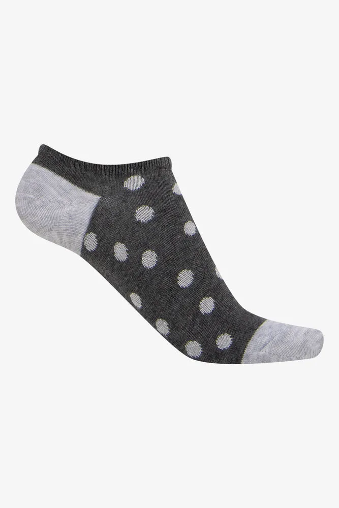 5 Pack Lowcut Socks Black And Grey sold by Ackermas product image thumbnail 3