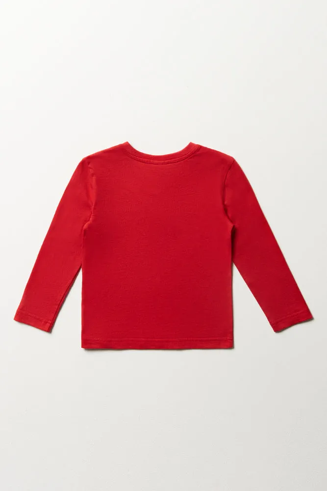 Long-Sleeve T-Shirt Red sold by Ackermas product image thumbnail 3