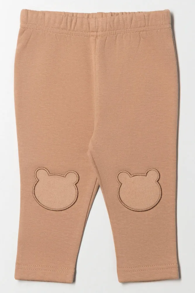 Fleece Leggings Brown sold by Ackermas