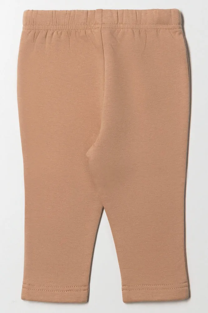 Fleece Leggings Brown sold by Ackermas product image thumbnail 3