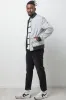 Reversible Bomber Jacket Black And Grey sold by Ackermas