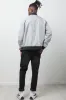 Reversible Bomber Jacket Black And Grey sold by Ackermas