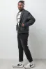 Reversible Bomber Jacket Black And Grey sold by Ackermas