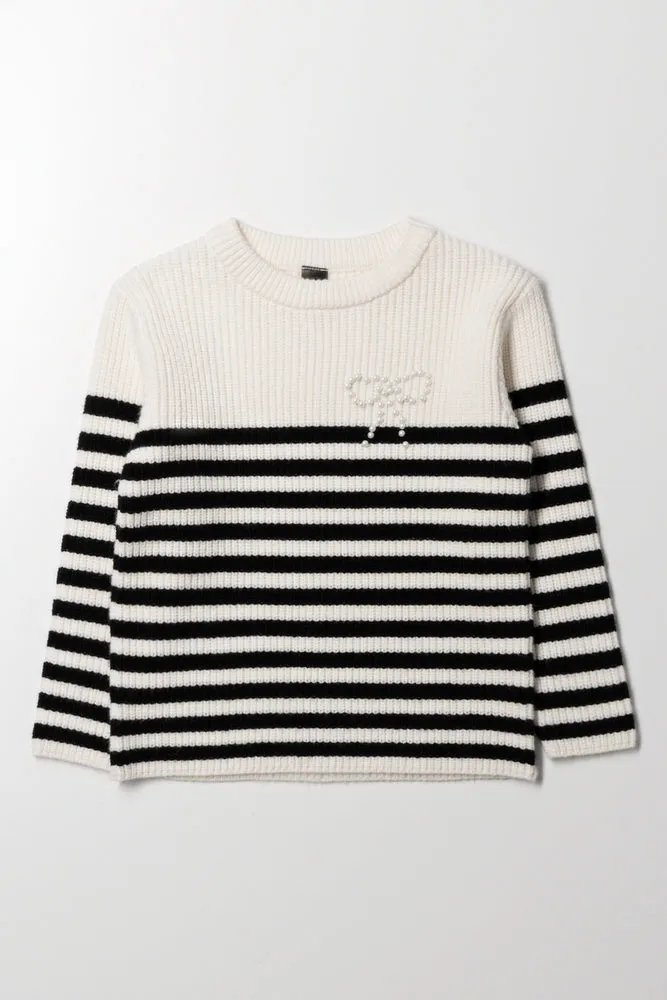 Stripe Jersey Cream sold by Ackermas