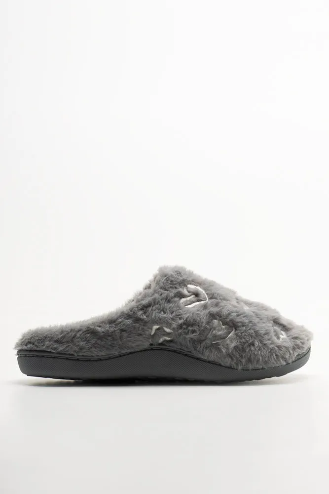 Embroidered Slippers Grey sold by Ackermas product image thumbnail 2