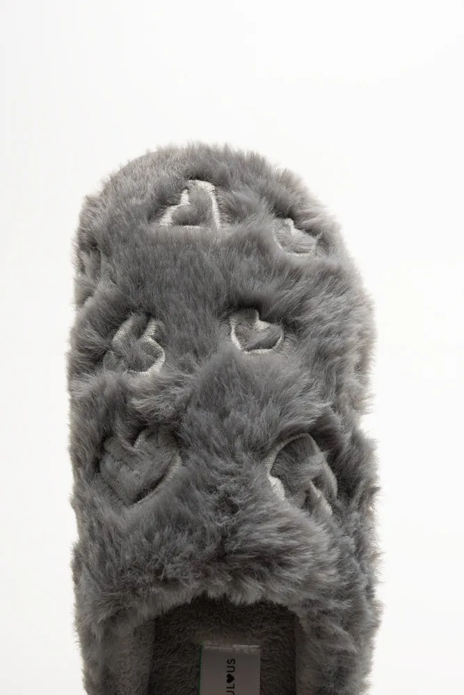 Embroidered Slippers Grey sold by Ackermas product image thumbnail 5