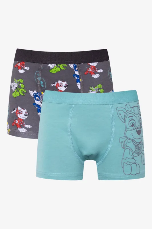 Paw Patrol 2 Pack Knit Boxers Grey And Blue sold by Ackermas