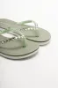 Diamante Flip Flops Green sold by Ackermas