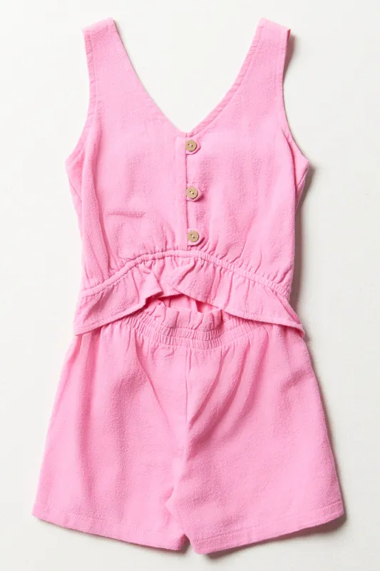 Cut Out Jumpsuit Pink sold by Ackermas