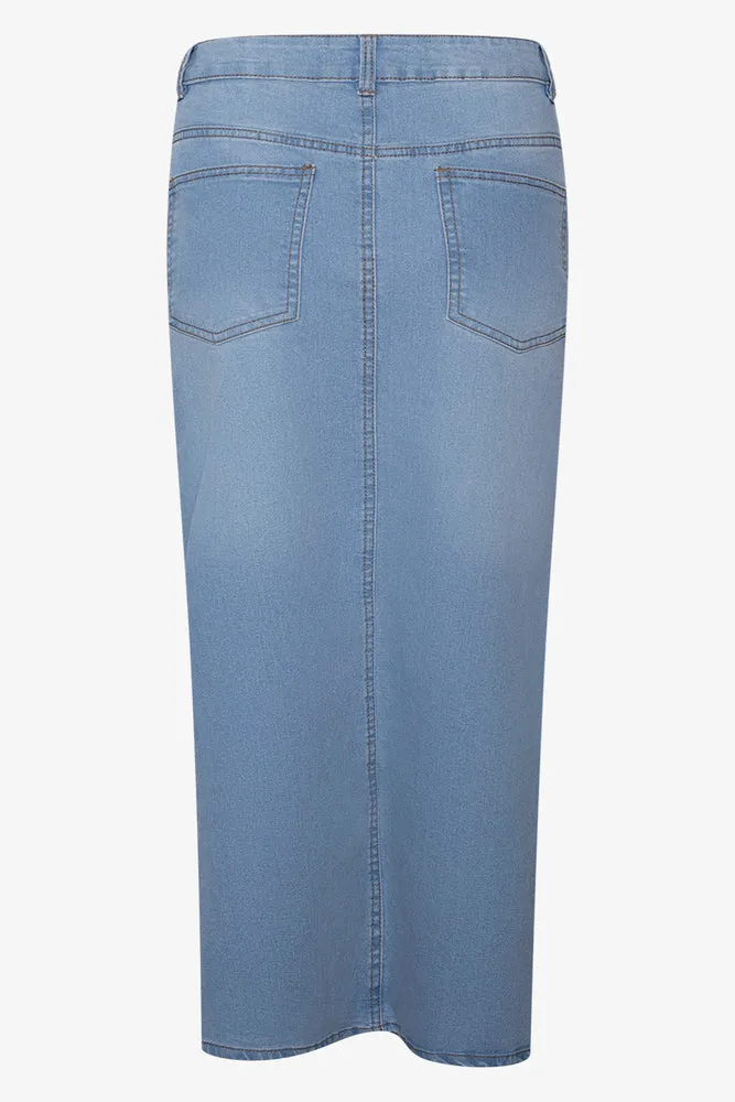 Maxi Denim Skirt Blue sold by Ackermas product image thumbnail 2