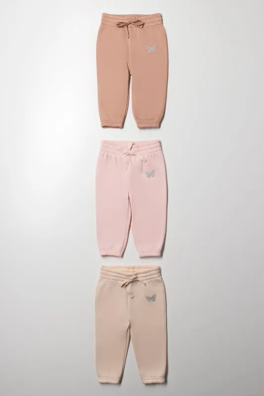 3 Pack Trackpants Pink And Natural sold by Ackermas