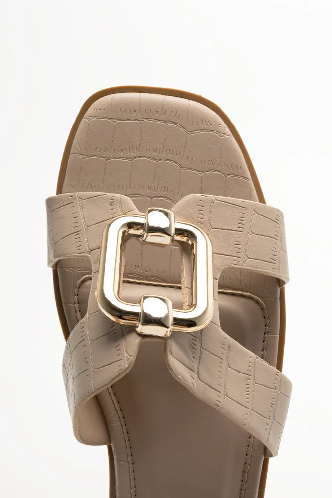 Cut Out Mule Sandals Natural sold by Ackermas product image thumbnail 5