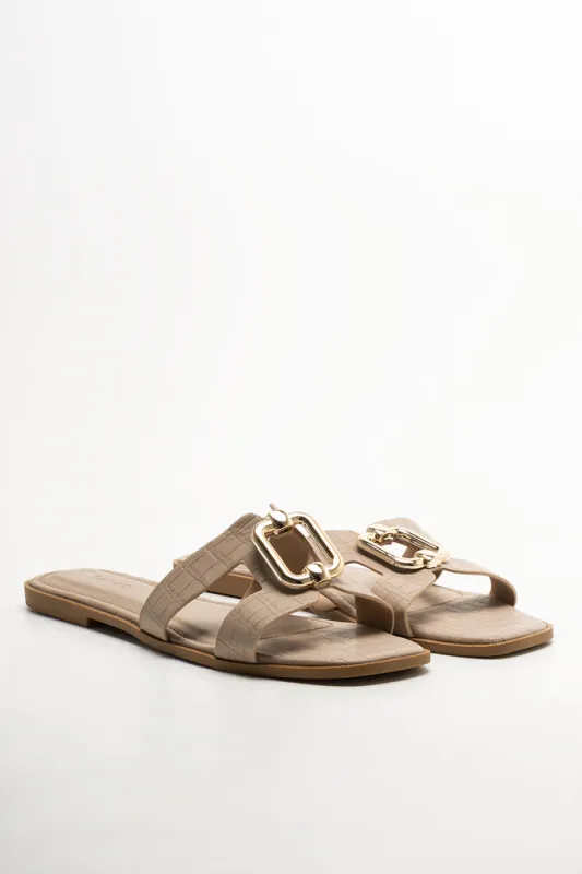 Cut Out Mule Sandals Natural sold by Ackermas