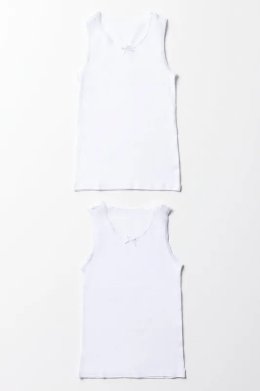 2 Pack Sleeveless Vests White sold by Ackermas
