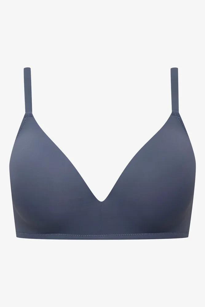 2 Pack Smooth Padded Wirefree Bra Grey And Blue sold by Ackermas product image thumbnail 3
