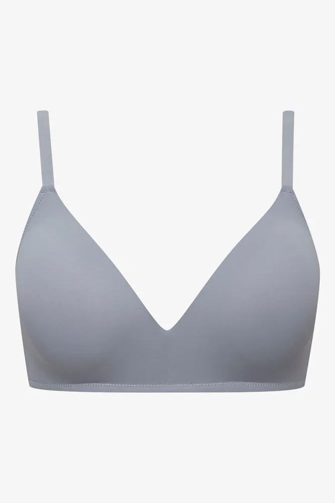 2 Pack Smooth Padded Wirefree Bra Grey And Blue sold by Ackermas product image thumbnail 2