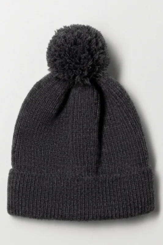 Pom Pom Beanie Dark Grey sold by Ackermas