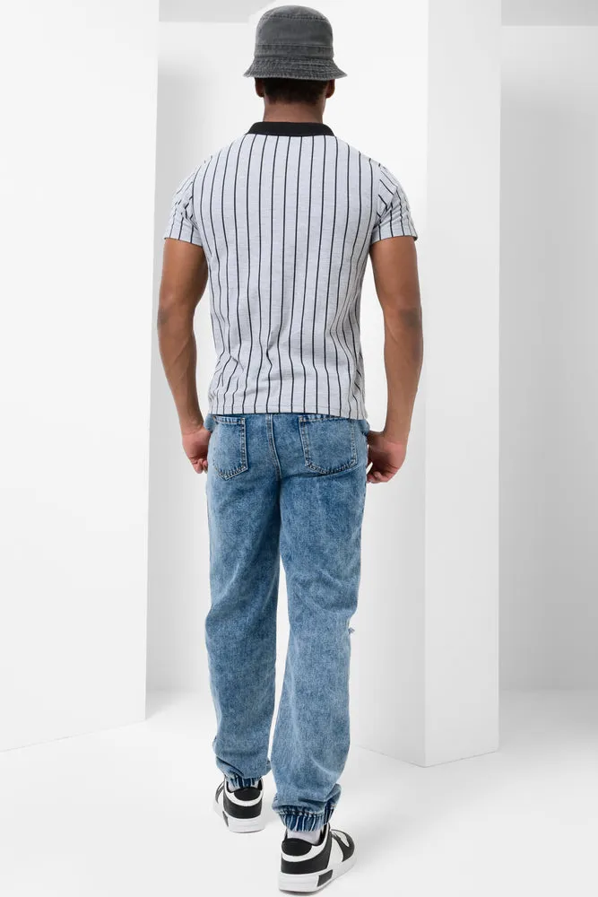 Stripe Golfer Grey sold by Ackermas product image thumbnail 3