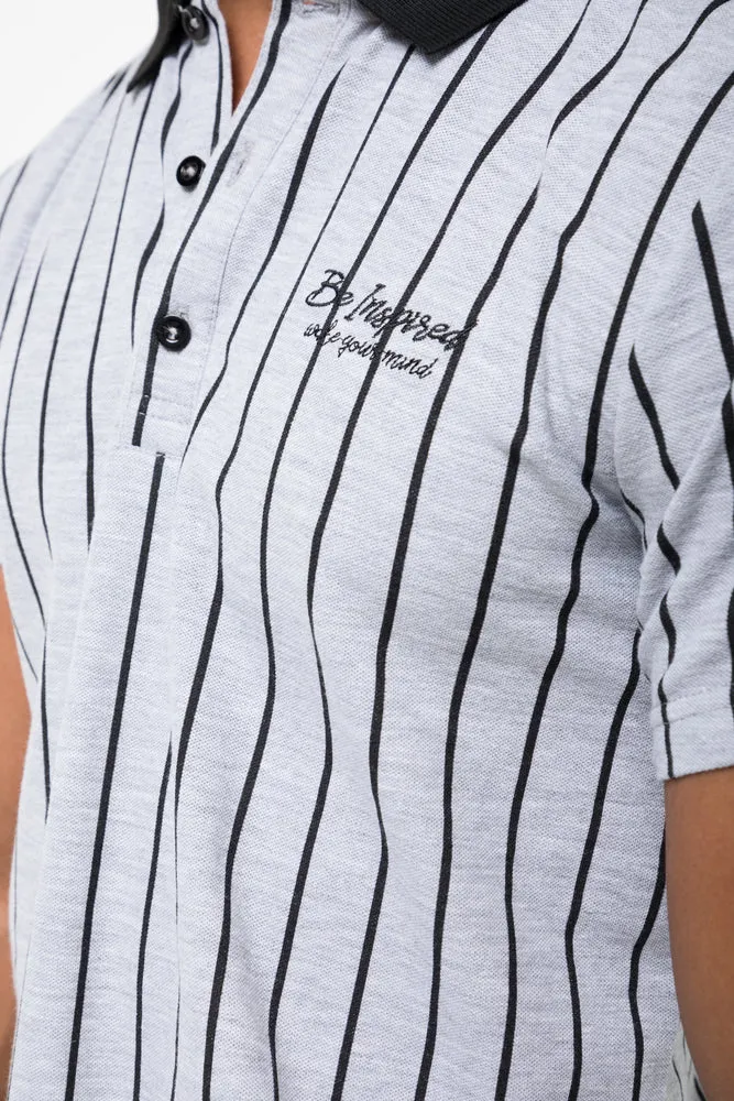 Stripe Golfer Grey sold by Ackermas product image thumbnail 4