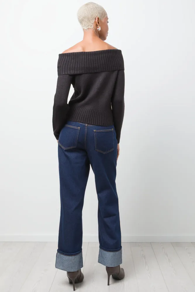 Off The Shoulder Jersey Black sold by Ackermas product image thumbnail 3