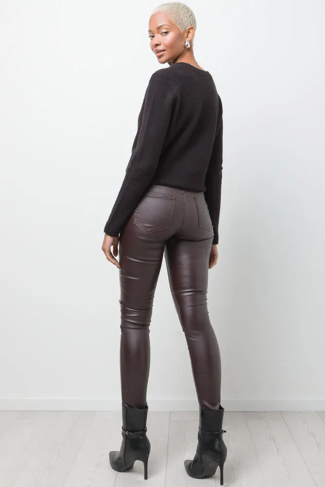 Coated Skinny Jean Brown sold by Ackermas product image thumbnail 4