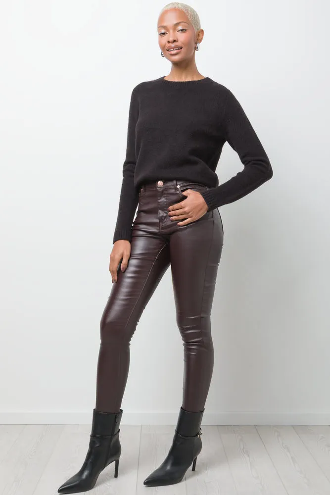 Coated Skinny Jean Brown sold by Ackermas product image thumbnail 3