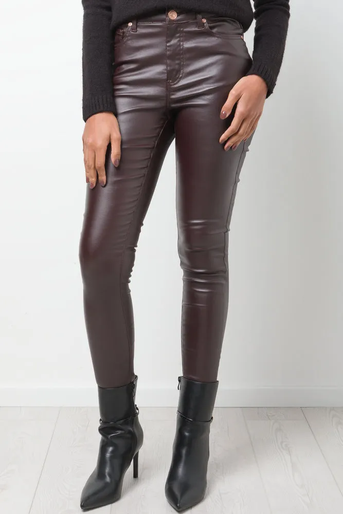 Coated Skinny Jean Brown sold by Ackermas product image thumbnail 2