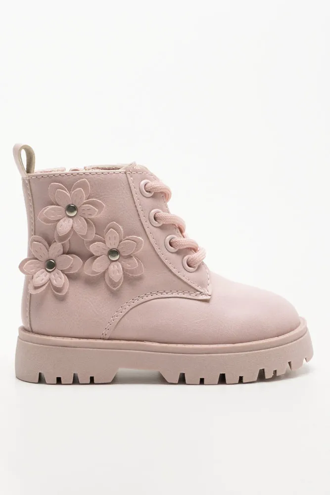 Flower Trim Boots Pink sold by Ackermas product image thumbnail 2