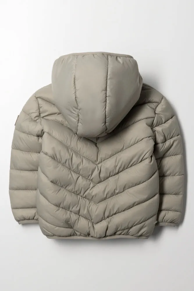 Hooded Puffer Jacket Green sold by Ackermas product image thumbnail 3