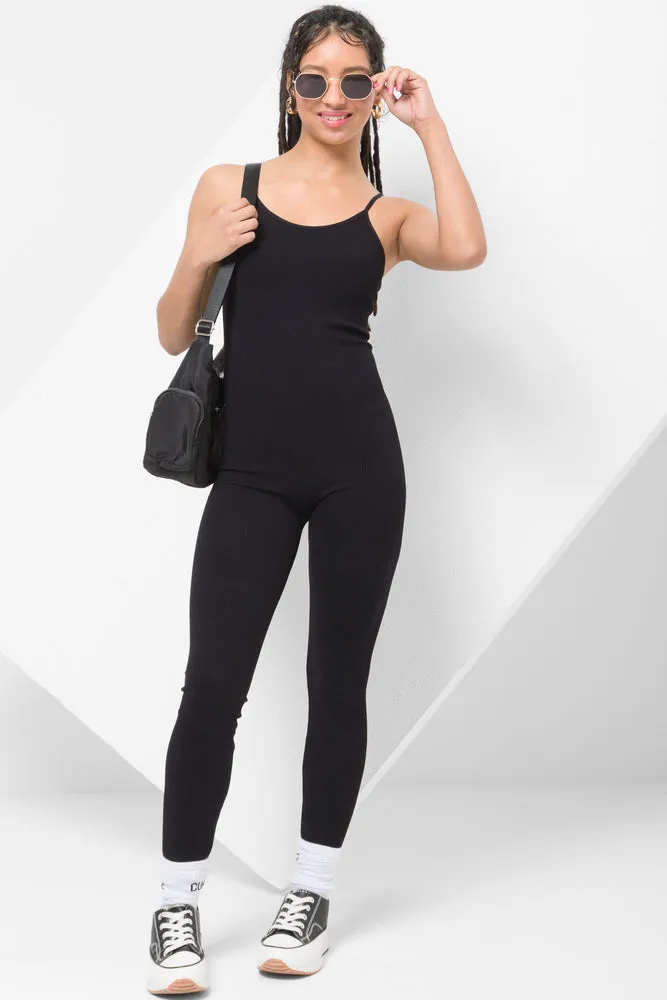 Seamless Jumpsuit Black sold by Ackermas