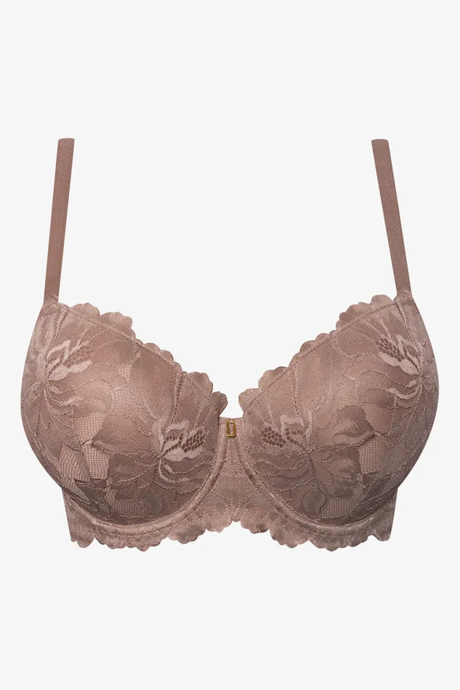 Plus Size 2 Pack Lace Balconette Bras Black And Natural sold by Ackermas product image thumbnail 2