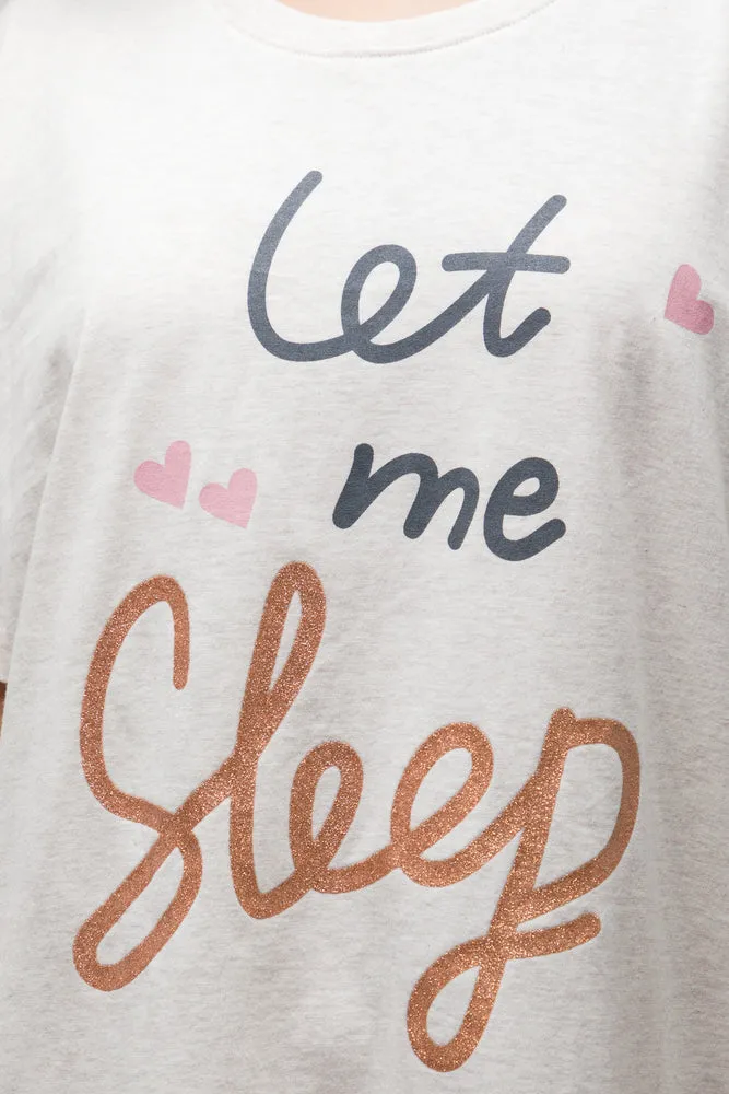 Let Me Sleep Sleepshirt Natural sold by Ackermas product image thumbnail 4