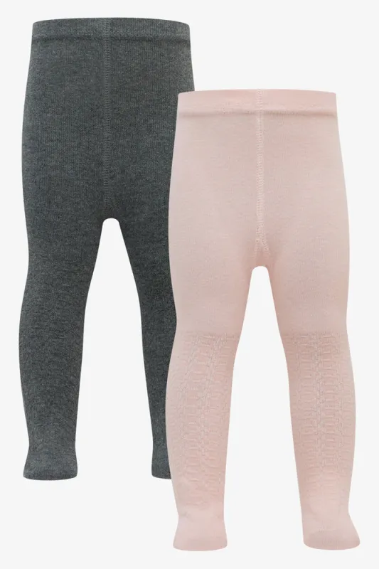 2 Pack Cable Tights Charcoal And Pink sold by Ackermas