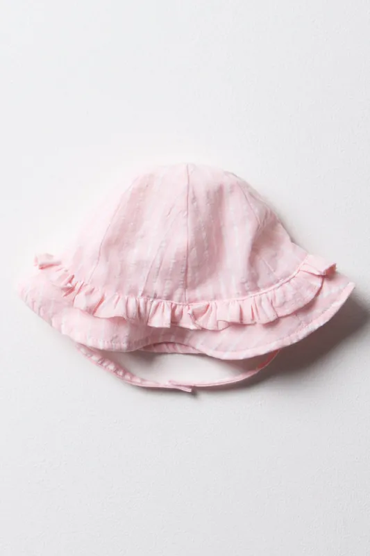 Wide Brim Hat Pink sold by Ackermas