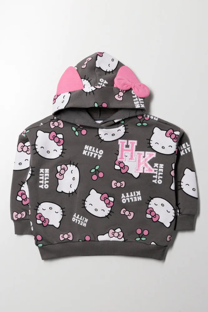 Hello Kitty Hoodie Charcoal sold by Ackermas