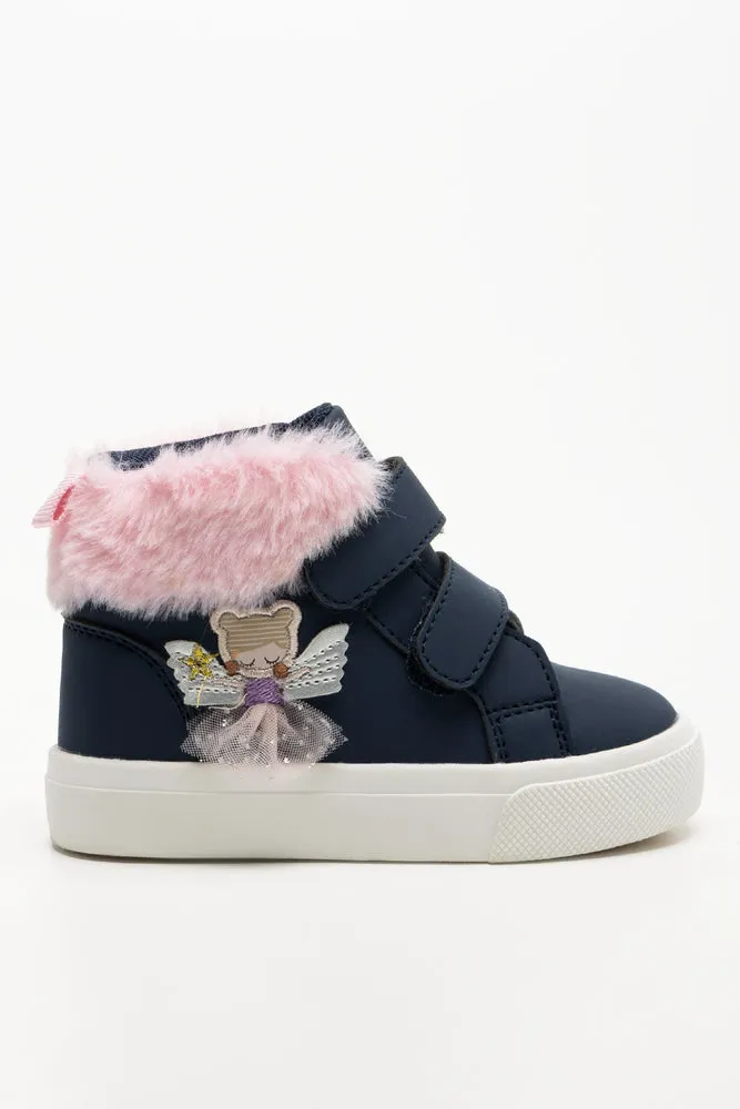 Bunny High Top Sneakers Navy sold by Ackermas product image thumbnail 2