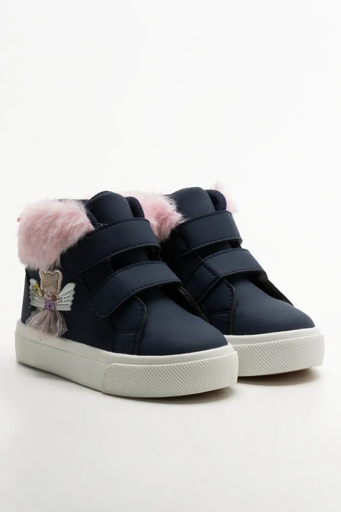 Bunny High Top Sneakers Navy sold by Ackermas