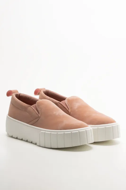 Platform Slip On Sneakers Pink sold by Ackermas