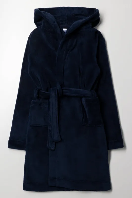 Fleece Gown Navy sold by Ackermas