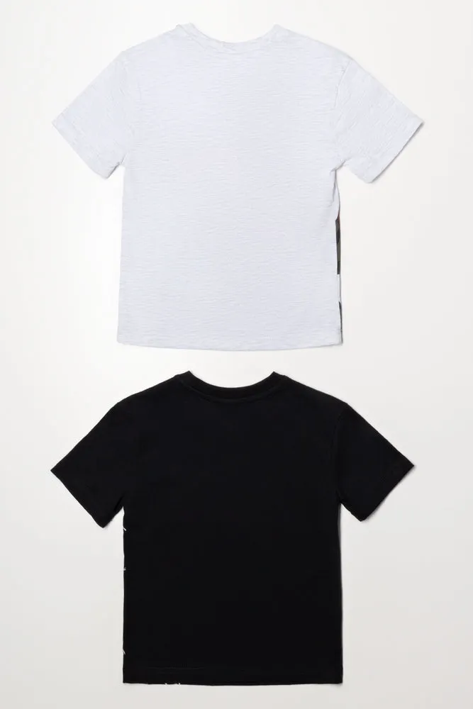 Miles Morales 2 Pack Short Sleeve T-Shirts Grey And Black sold by Ackermas product image thumbnail 4