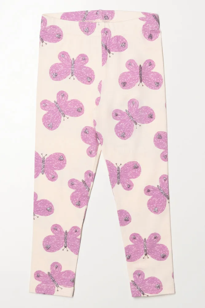 Butterfly Leggings Cream sold by Ackermas