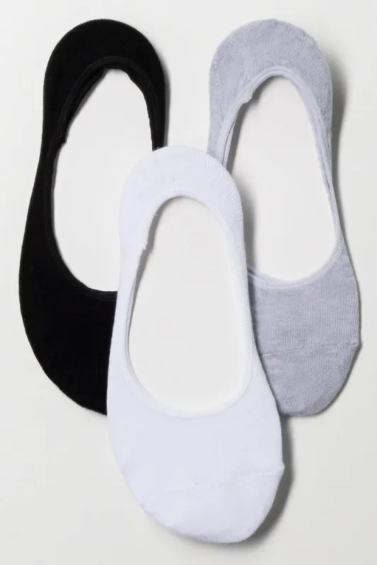 3 Pack Secret Socks Black, White And Grey sold by Ackermas