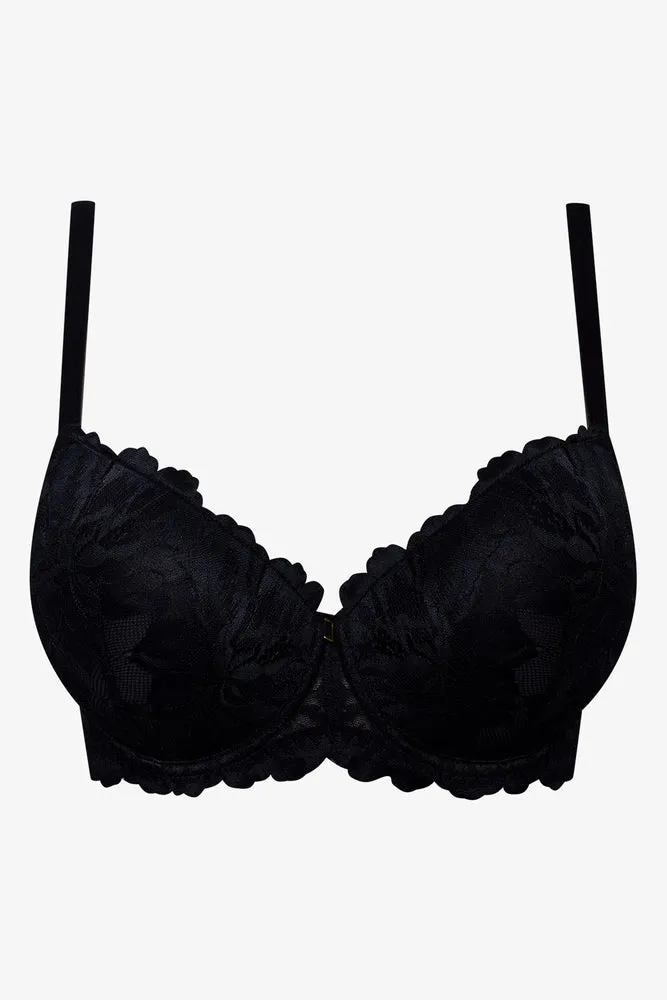 Plus Size 2 Pack Lace Balconette Bras Black And Natural sold by Ackermas product image thumbnail 3