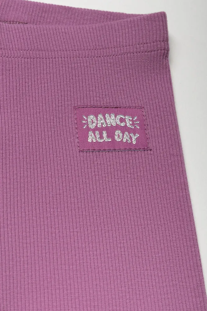 Rib Leggings Purple sold by Ackermas product image thumbnail 2