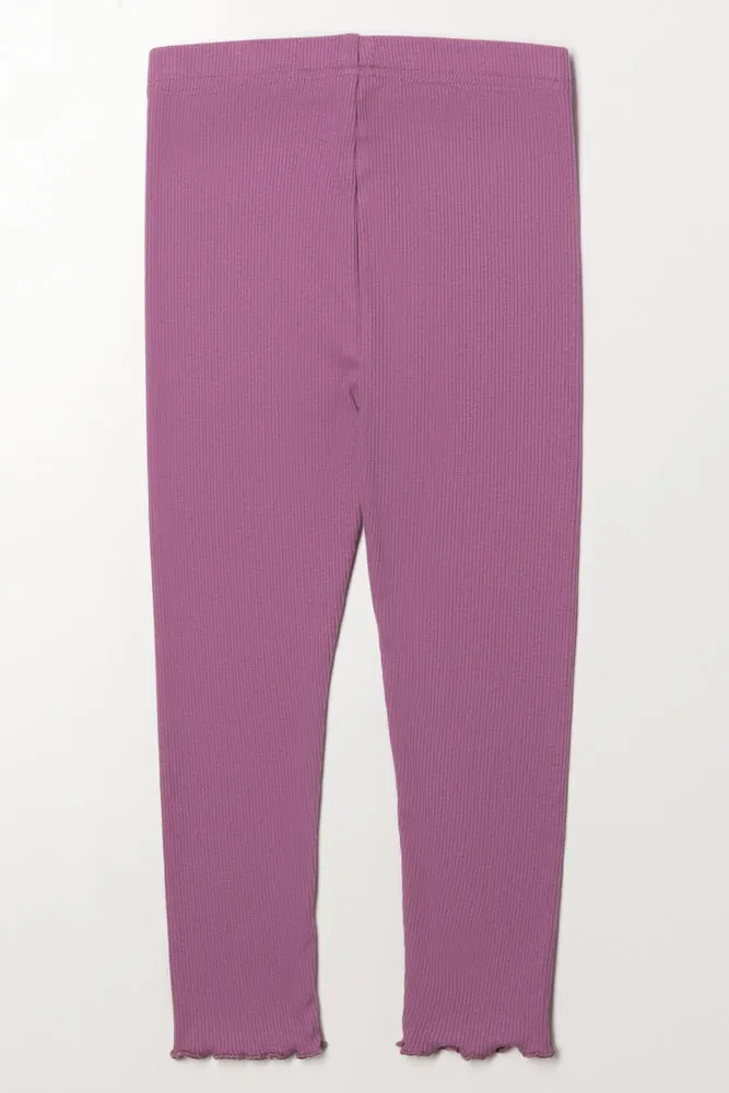 Rib Leggings Purple sold by Ackermas product image thumbnail 3